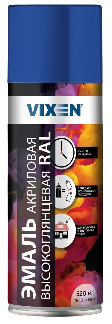 VIXEN Эмаль акриловая высокоглянцевая RAL